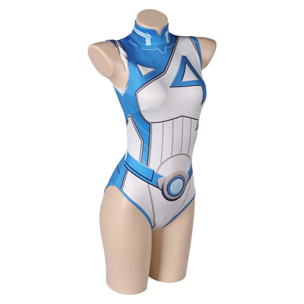 Rivals Invisible Woman Sue Storm One-piece Swimsuit Cosplay Costume Halloween Carnival Outfit