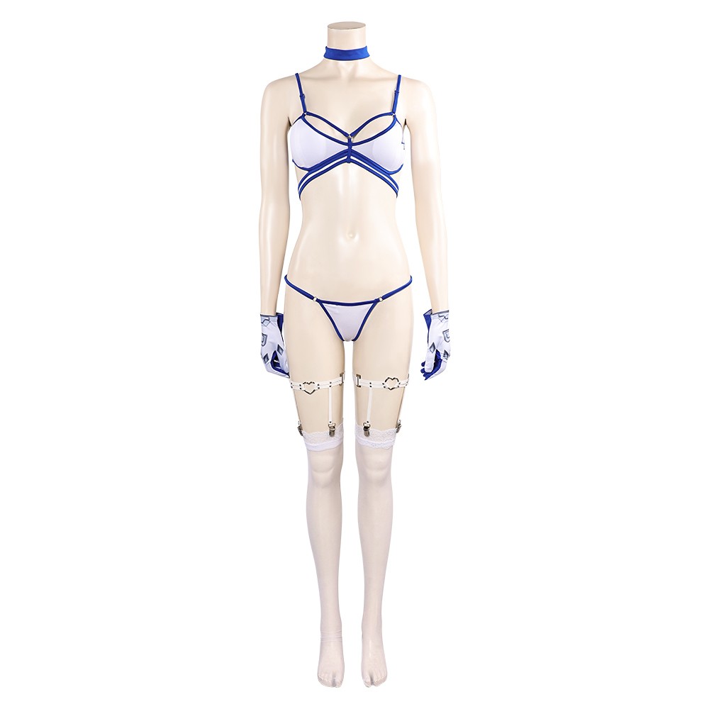 Rivals Invisible Woman Sue Storm Costume de Cosplay Sexy en Bikini pour Halloween et Carnaval