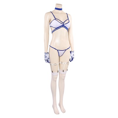 Rivals Invisible Woman Sue Storm Costume de Cosplay Sexy en Bikini pour Halloween et Carnaval