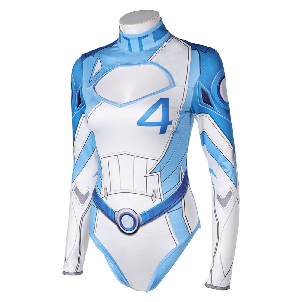 Rivals Invisible Woman Maillot de bain One Piece Ver.2 Costume de cosplay Tenue de Halloween Carnaval
