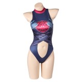Rivals Invisible Woman Malice One Piece Swimsuit Cosplay Costume Halloween Carnival Outfit