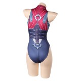Rivals Invisible Woman Malice One Piece Swimsuit Cosplay Costume Halloween Carnival Outfit