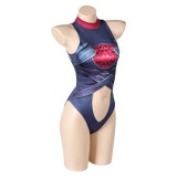 Rivals Invisible Woman Malice One Piece Swimsuit Cosplay Costume Halloween Carnival Outfit
