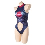 Rivals Invisible Woman Malice One Piece Swimsuit Cosplay Costume Halloween Carnival Outfit
