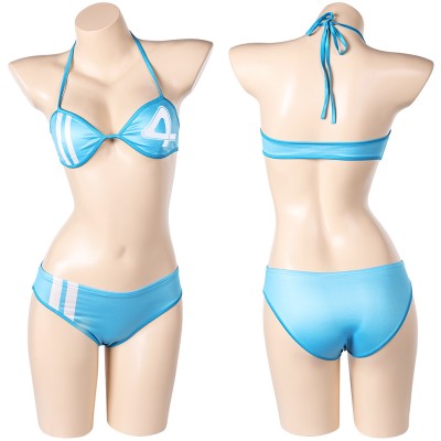Rivals Invicible Woman Sue Storm Women Bikini Swimsuit Cosplay Costume Halloween Carnival Outfit