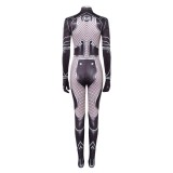 Rivals Invicible Woman Black Jumpsuit Party Cosplay Costume Halloween Carnival