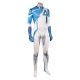 Rivals Human Torch Jonny Storm Costume de Cosplay Jumpsuit Tenue d'Halloween Carnaval