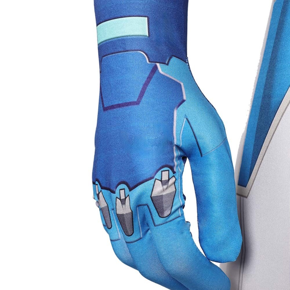 Rivals Human Torch Jonny Storm Costume de Cosplay Jumpsuit Tenue d'Halloween Carnaval