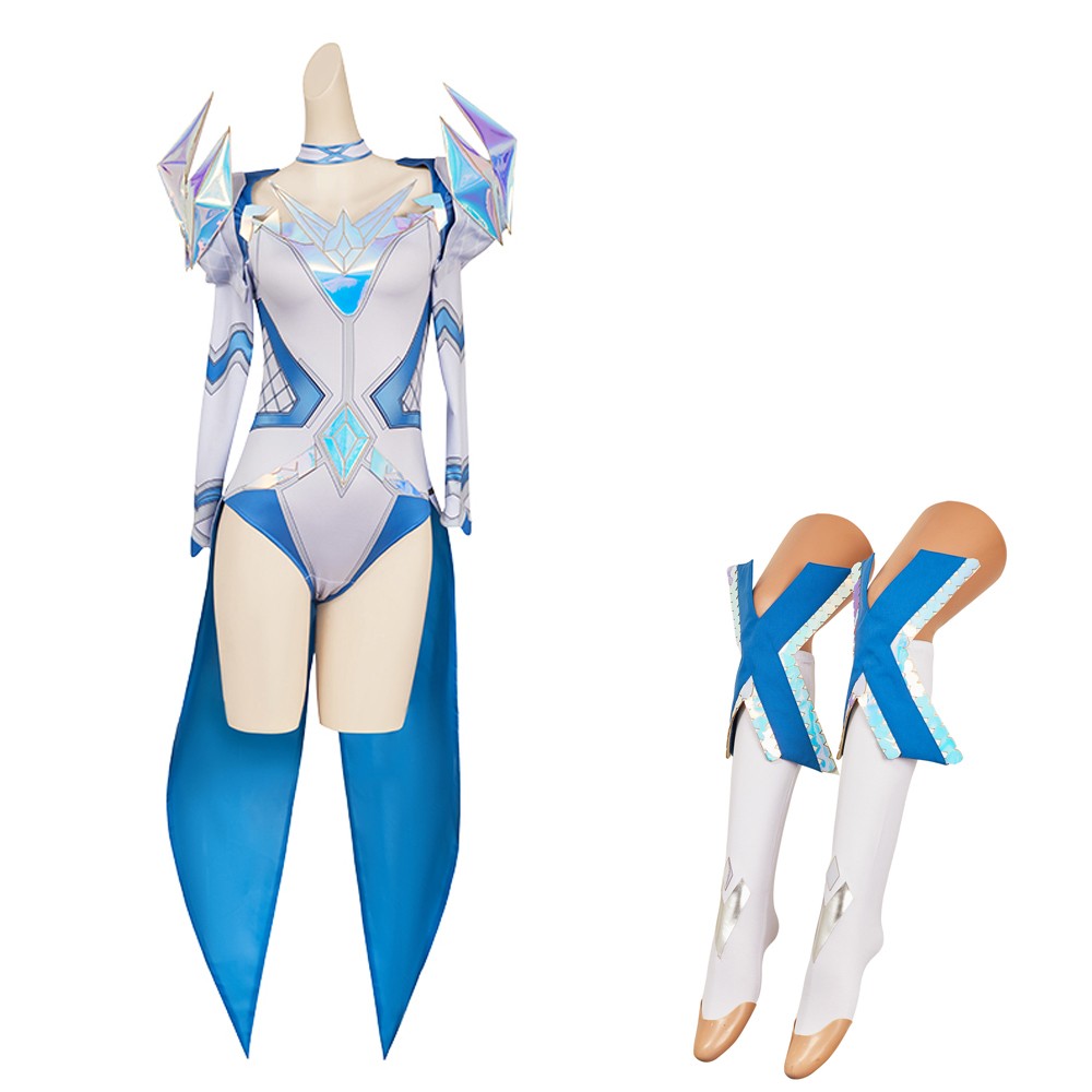 Rivals Emma Frost Default Skin Women Party Cosplay Costume Halloween Carnival Outfit