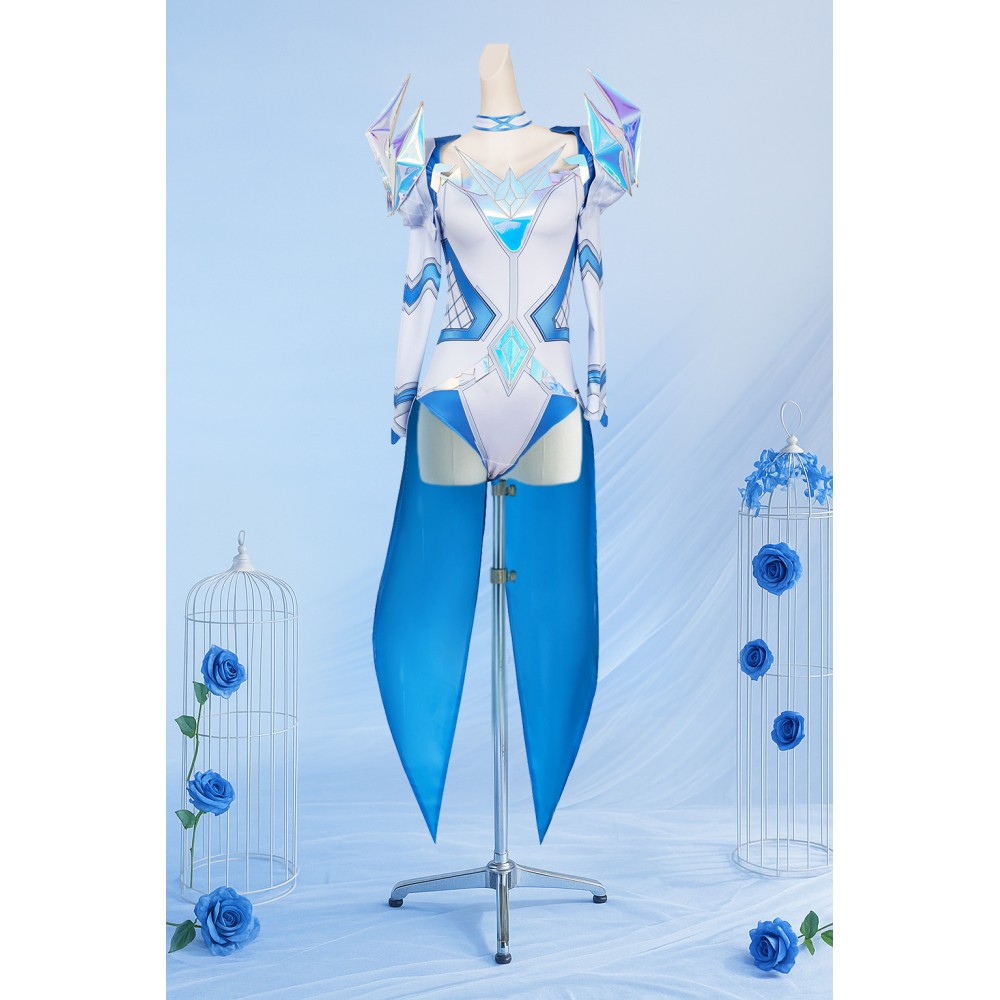 Rivals Emma Frost Default Skin Women Party Cosplay Costume Halloween Carnival Outfit