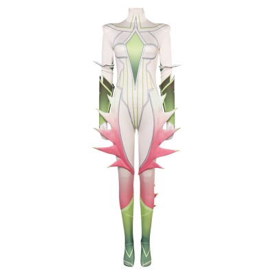 Rivals Dagger Growth &amp; Decay Women White Jumpsuit Party Cosplay Costume Halloween Carnival Outfit