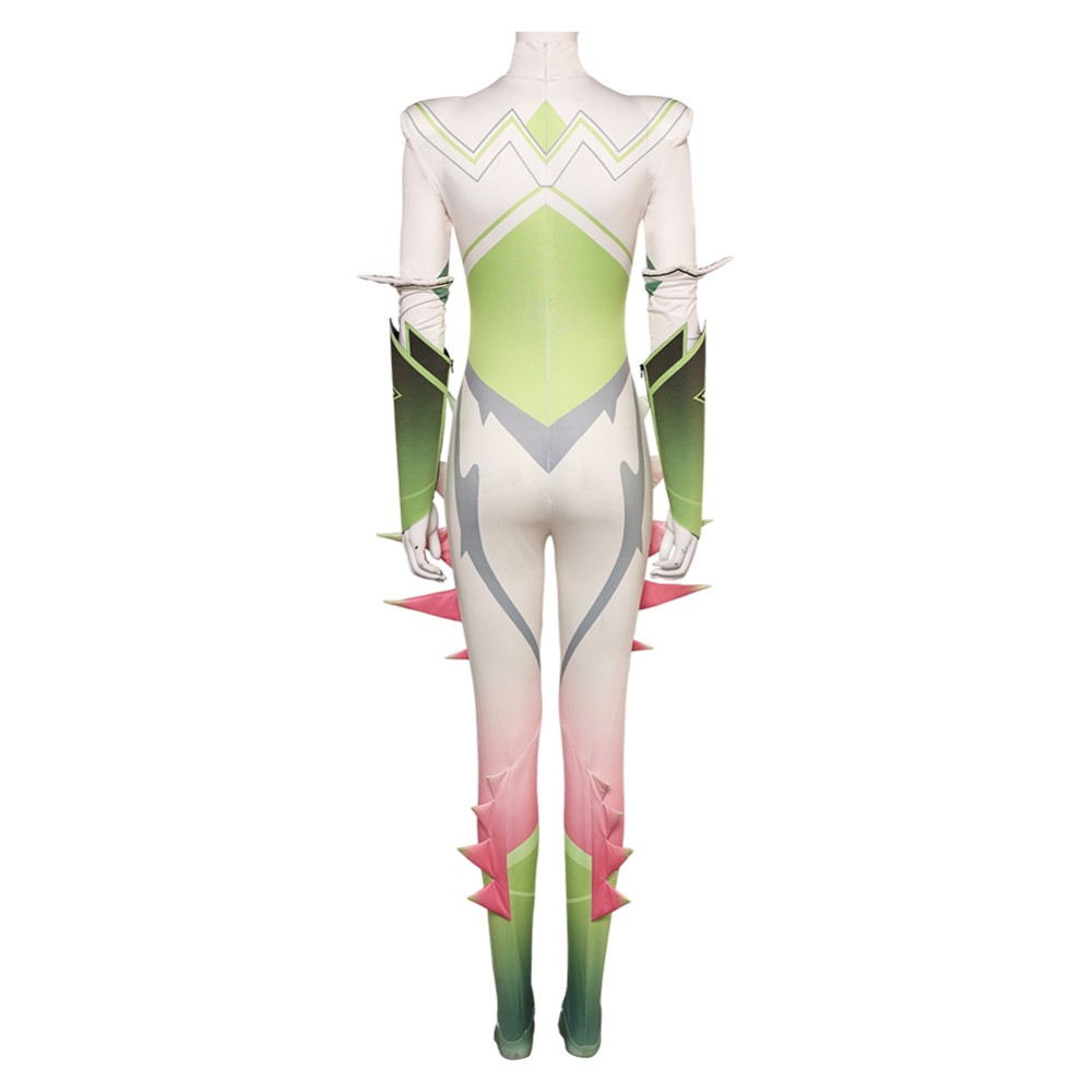Rivals Dagger Croissance &amp; Déclin Femme Blanc Combinaison Fête Cosplay Costume Halloween Carnaval Tenue