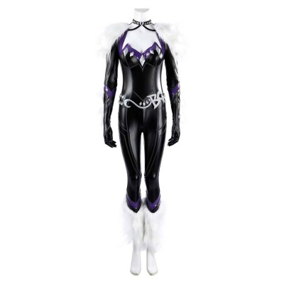 Rivals Black Cat Femmes Combinaison Noire Costume Cosplay Halloween Carnaval Tenue