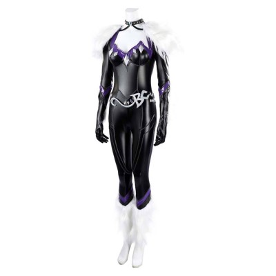 Rivals Black Cat Femmes Combinaison Noire Costume Cosplay Halloween Carnaval Tenue