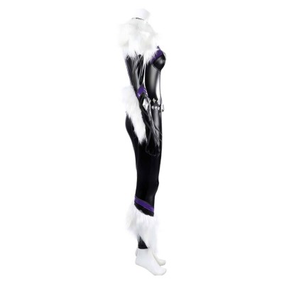 Rivals Black Cat Femmes Combinaison Noire Costume Cosplay Halloween Carnaval Tenue