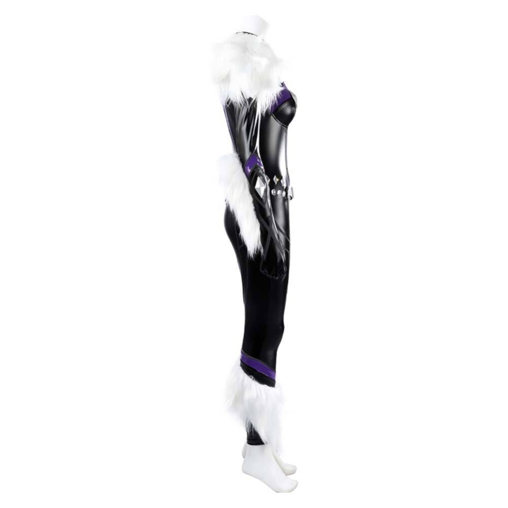 Rivals Black Cat Femmes Combinaison Noire Costume Cosplay Halloween Carnaval Tenue