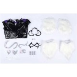 Rivals Black Cat Femmes Combinaison Noire Costume Cosplay Halloween Carnaval Tenue