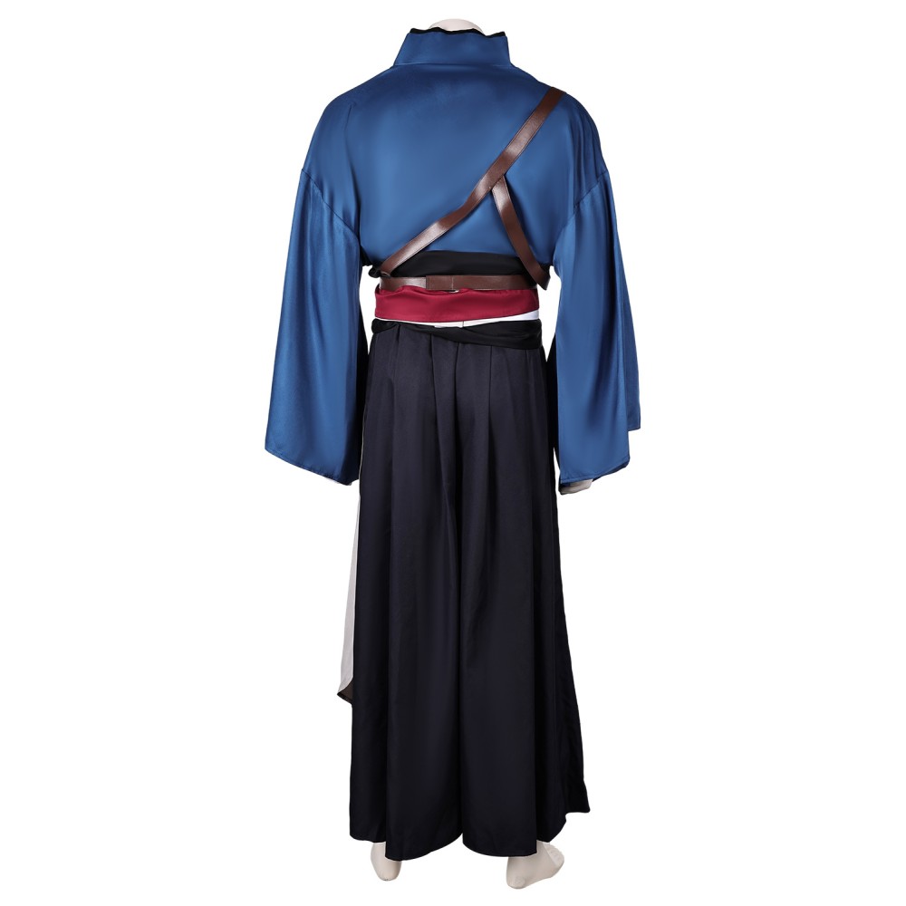 Rise of the Ronin 2024 Ronin Blue Kimono Suit Cosplay Costume Halloween Carnival Outfit