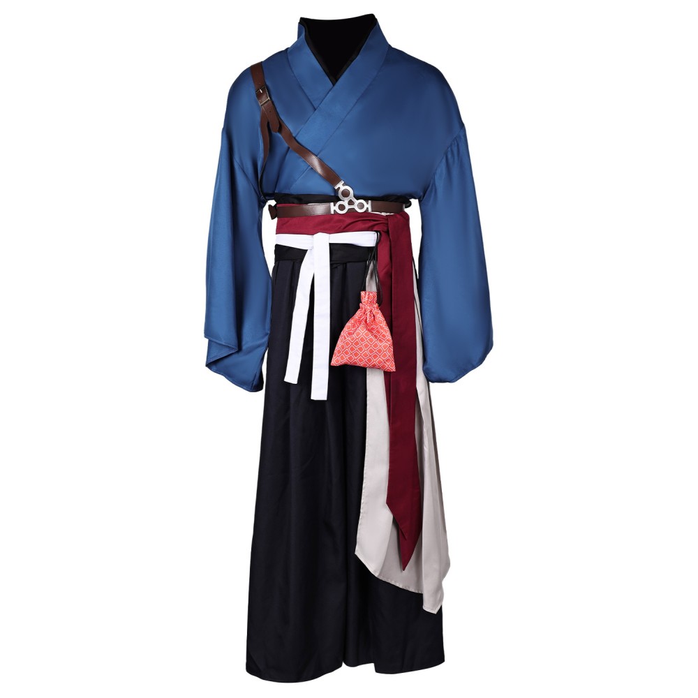 Rise of the Ronin 2024 Ronin Blue Kimono Suit Cosplay Costume Halloween Carnival Outfit