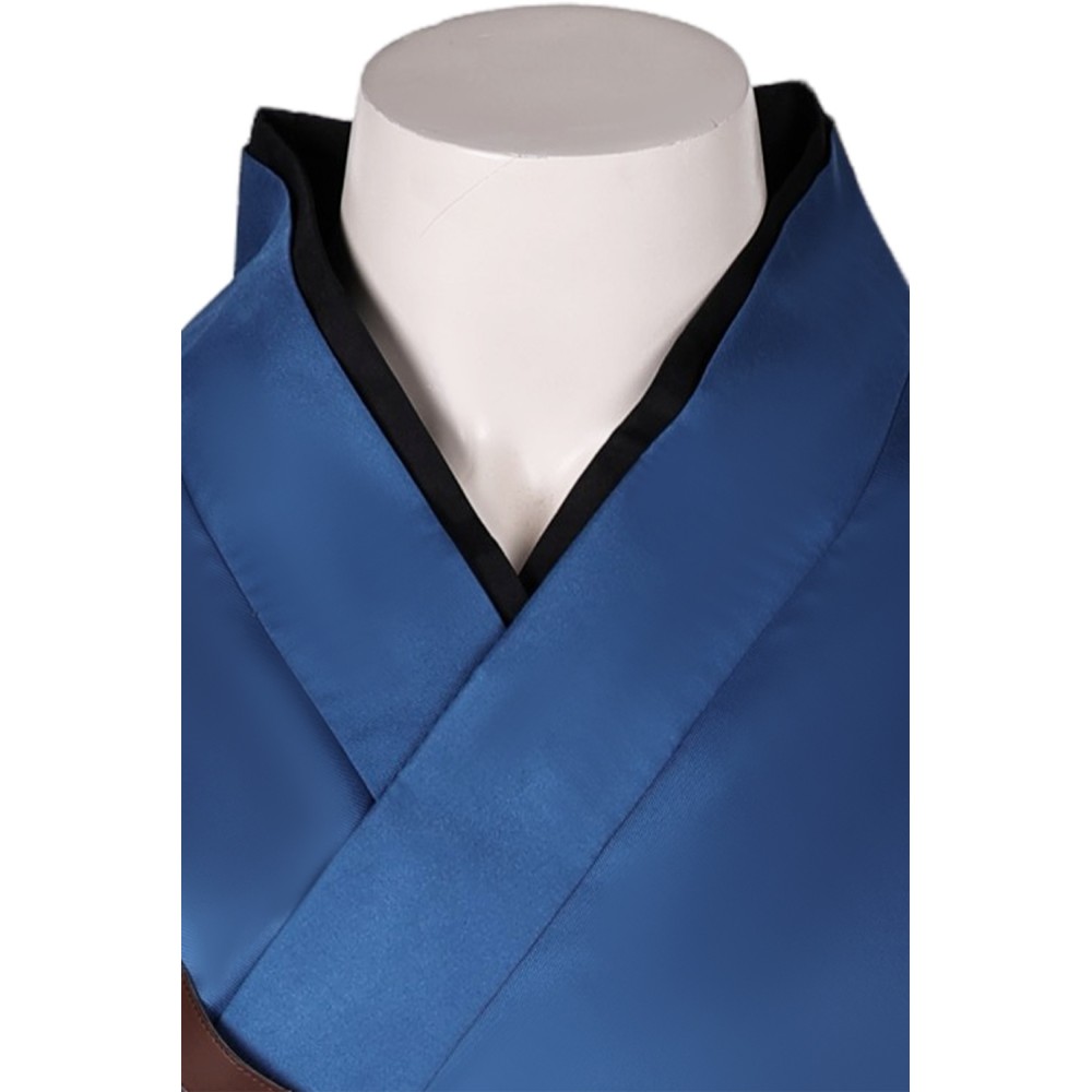 Rise of the Ronin 2024 Ronin Blue Kimono Suit Cosplay Costume Halloween Carnival Outfit