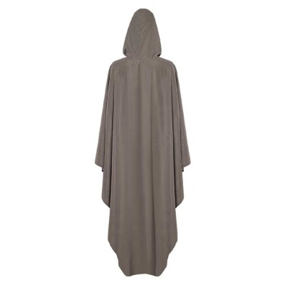 Rey Skywalker Costume de Cosplay avec Cape Grise pour Fête Halloween Carnaval