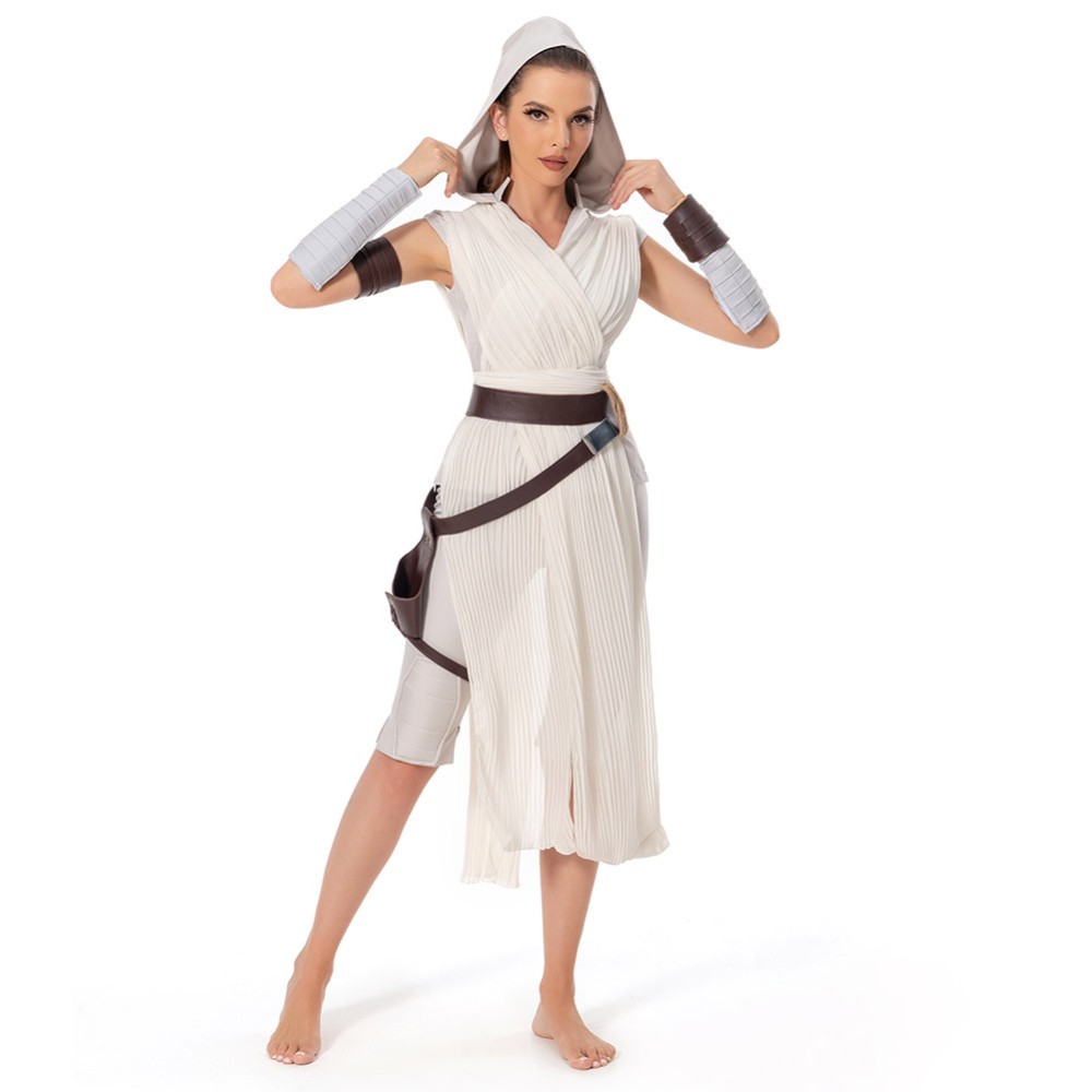 Costume de cosplay uniforme de Rey Skywalker pour Halloween et carnaval
