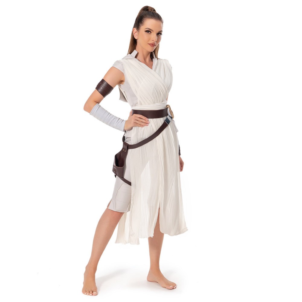 Costume de cosplay uniforme de Rey Skywalker pour Halloween et carnaval