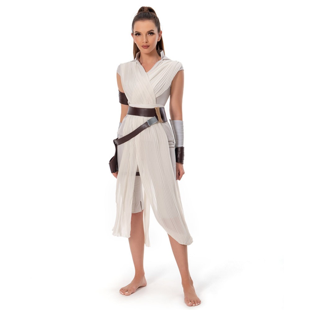 Costume de cosplay uniforme de Rey Skywalker pour Halloween et carnaval