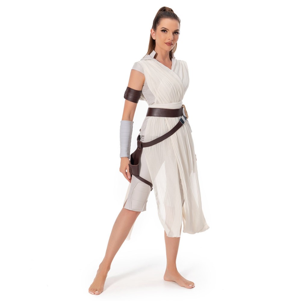 Costume de cosplay uniforme de Rey Skywalker pour Halloween et carnaval