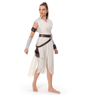 Costume de cosplay uniforme de Rey Skywalker pour Halloween et carnaval