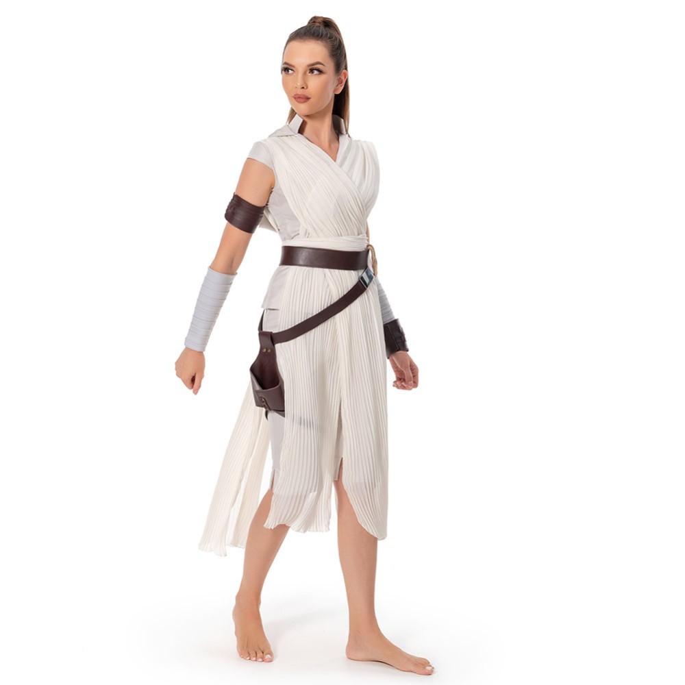 Costume de cosplay uniforme de Rey Skywalker pour Halloween et carnaval