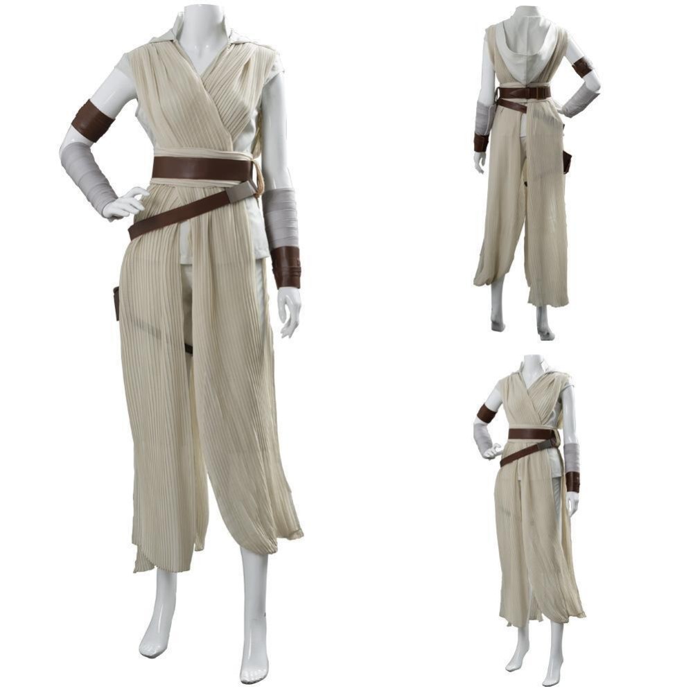 Costume de cosplay uniforme de Rey Skywalker pour Halloween et carnaval