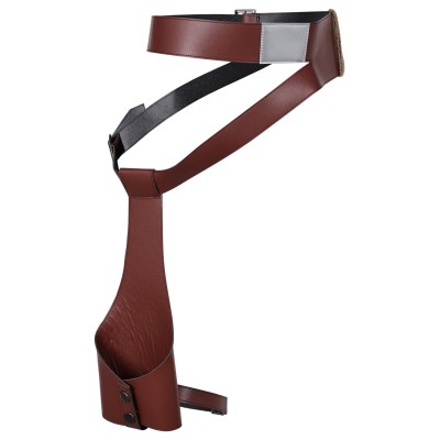 Ceinture en cuir composite Rey Skywalker avec holster accessoire pour costume de cosplay Halloween Carnaval