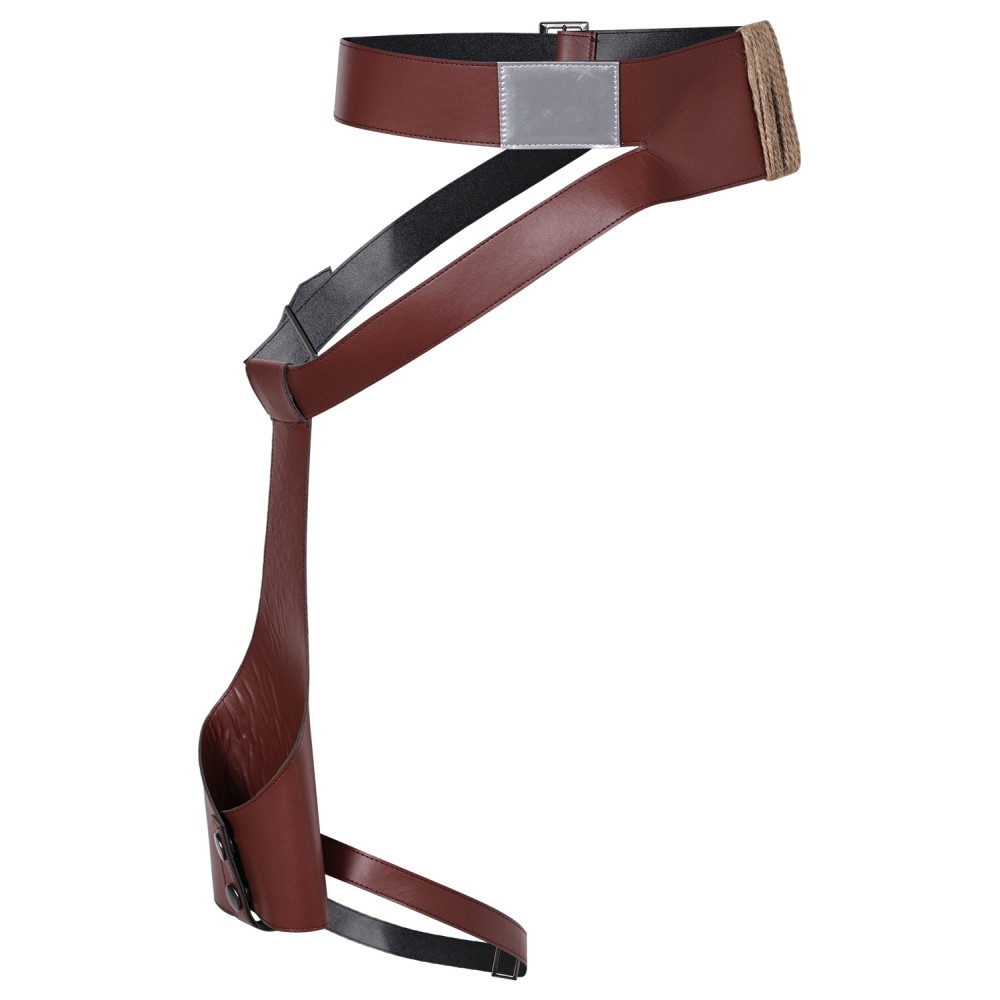 Ceinture en cuir composite Rey Skywalker avec holster accessoire pour costume de cosplay Halloween Carnaval