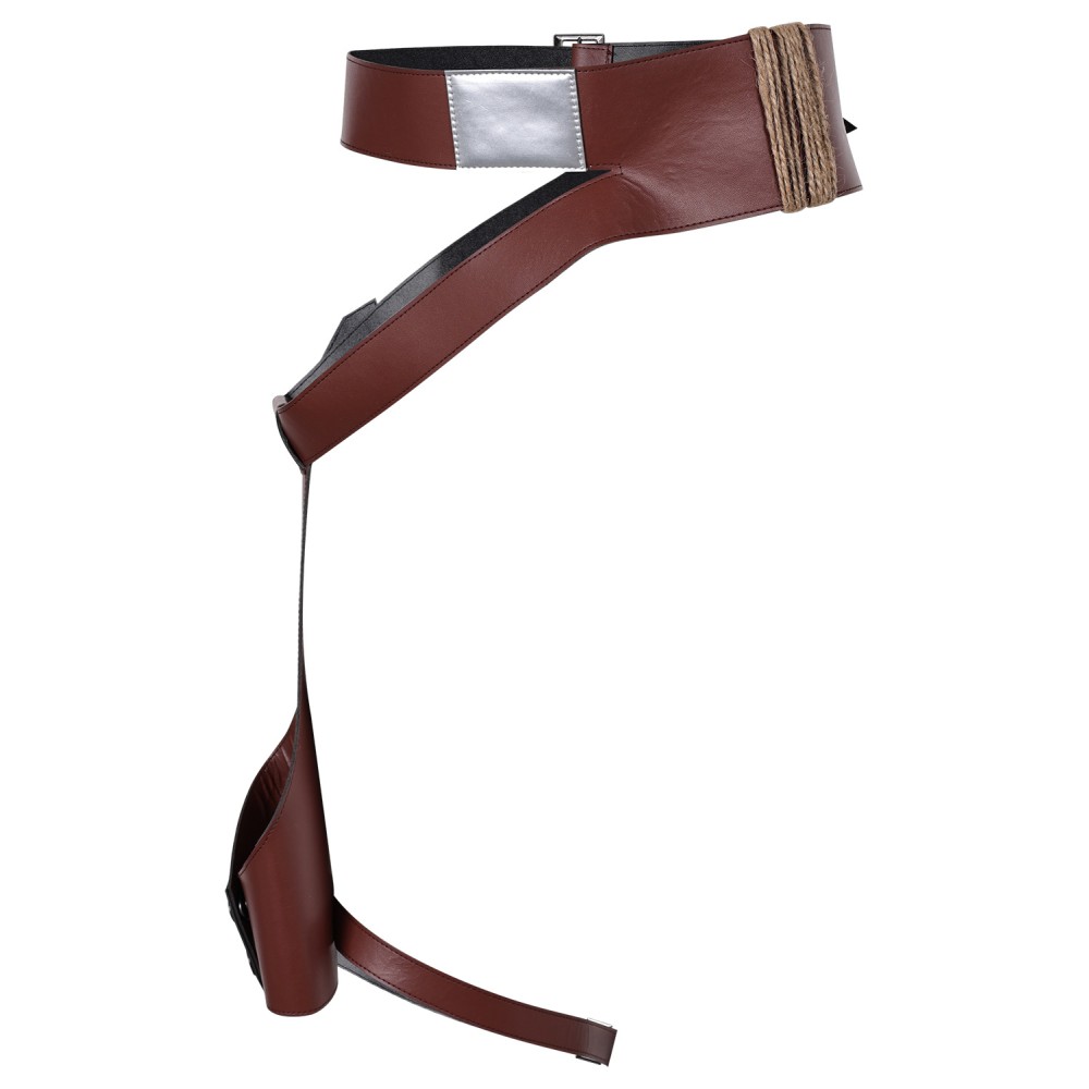 Ceinture en cuir composite Rey Skywalker avec holster accessoire pour costume de cosplay Halloween Carnaval