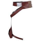 Ceinture en cuir composite Rey Skywalker avec holster accessoire pour costume de cosplay Halloween Carnaval