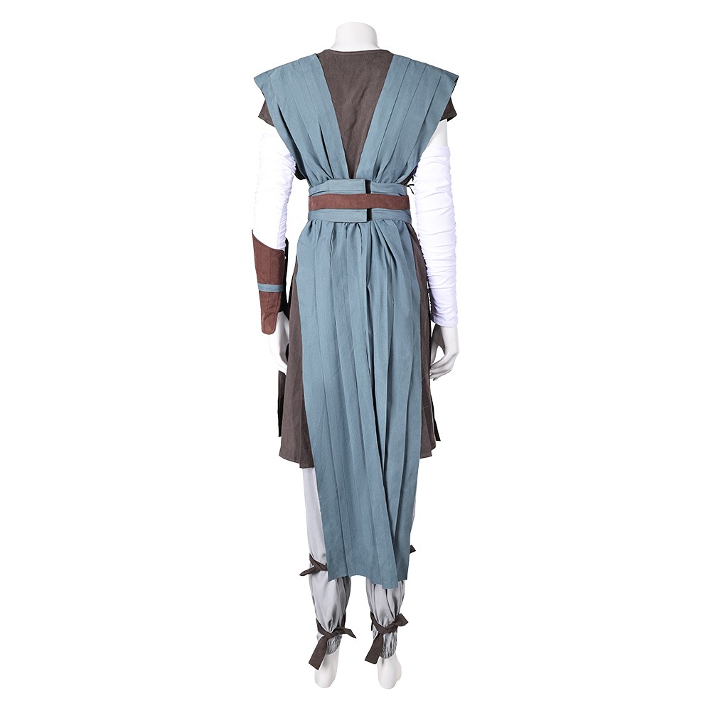 Rey Grey Robe Cosplay Costume Halloween Carnival Outfit
