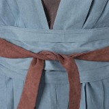 Rey Grey Robe Cosplay Costume Halloween Carnival Outfit