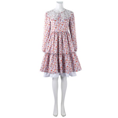 Return to Silent Hill Laura Women Pink Dress Cosplay Costume Halloween Carnival Outfit