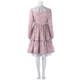 Return to Silent Hill Laura Women Pink Dress Cosplay Costume Halloween Carnival Outfit