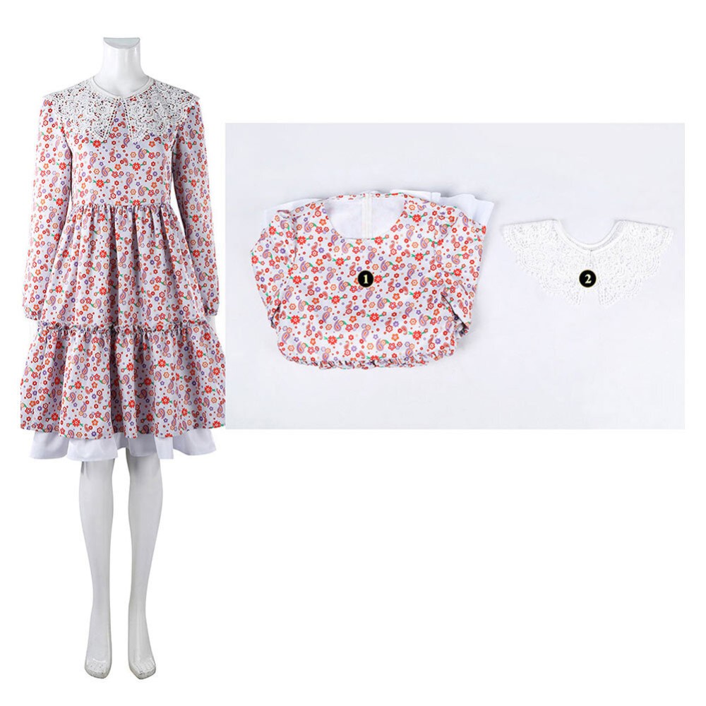 Return to Silent Hill Laura Women Pink Dress Cosplay Costume Halloween Carnival Outfit