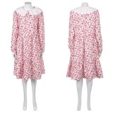 Return to Silent Hill Laura Pink Dress Cosplay Costume Halloween Carnival Outfit