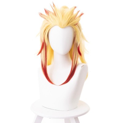 Rengoku Kyoujurou Wig Cosplay Costume Halloween Carnival