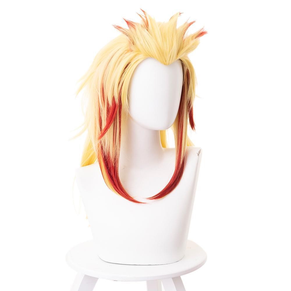 Rengoku Kyoujurou Wig Cosplay Costume Halloween Carnival