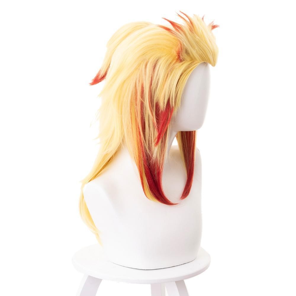 Rengoku Kyoujurou Wig Cosplay Costume Halloween Carnival