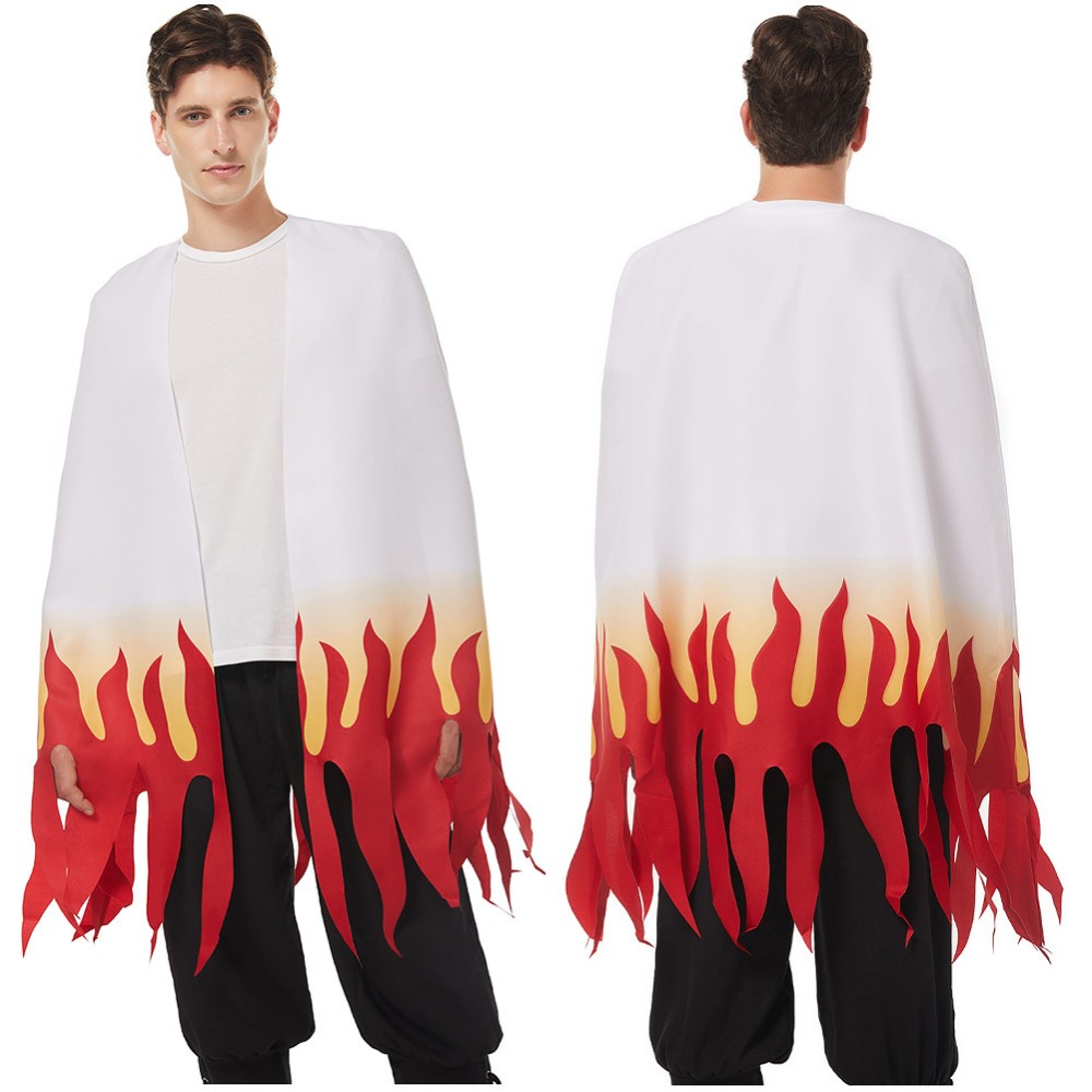 Rengoku Kyoujurou Adult Cloak Coat Suit Cosplay Costume Halloween Carnival