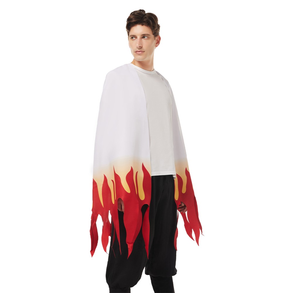 Rengoku Kyoujurou Adult Cloak Coat Suit Cosplay Costume Halloween Carnival