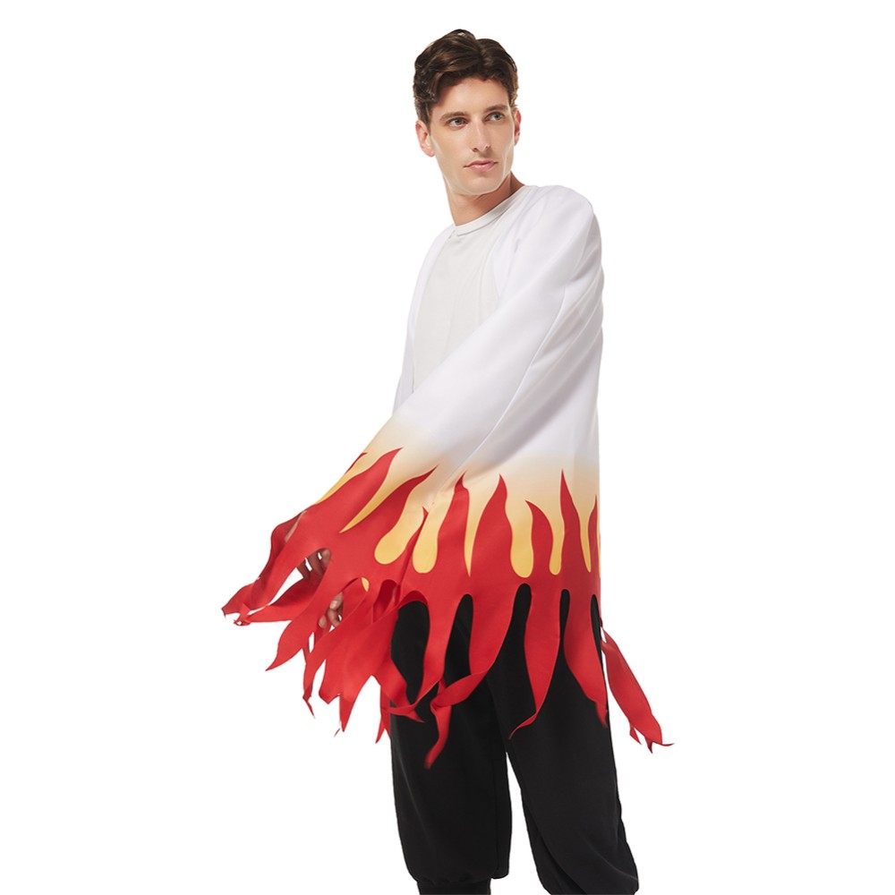 Rengoku Kyoujurou Adult Cloak Coat Suit Cosplay Costume Halloween Carnival