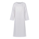 Costume de cosplay de prêtre de la Renaissance en robe noire pour Halloween et carnaval