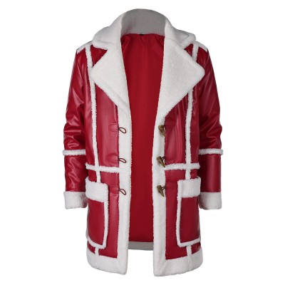 Red One (2024) Santa Claus Red Jacket Cosplay Costume Halloween Carnival Outfit